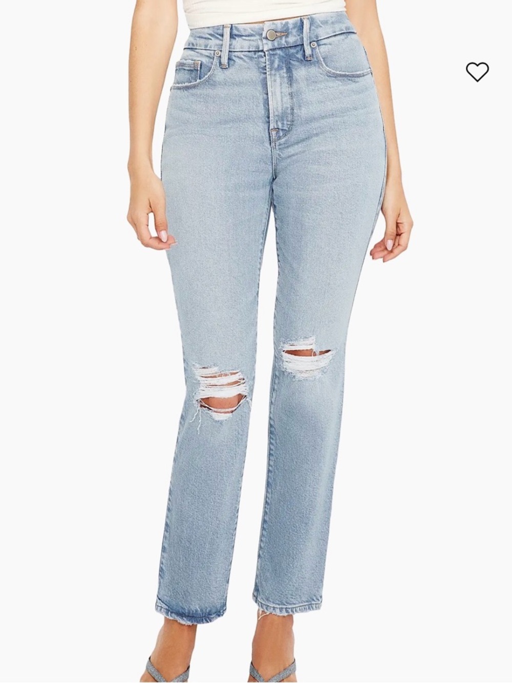 Good American Good Legs Straight Leg Jeans